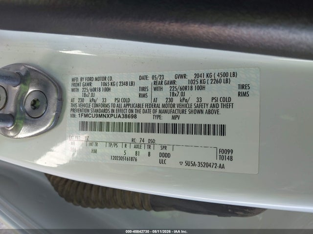 Ford Escape St-line 2023 1FMCU9MNXPUA38698 Image 9