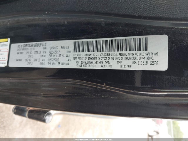 Продажа на аукционе авто 2015 Jeep Wrangler Unlimited Freedom Edition, vin: 1C4BJWDG8FL581593, номер лота: 45842742