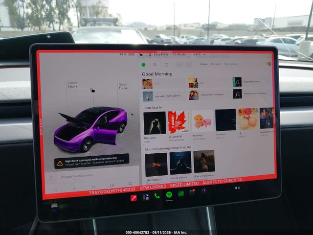 2026 Tesla Model Y Premium Rear-wheel Drive/rear-wheel Drive მანქანა იყიდება აუქციონზე, vin: 7SAYGDED9TF548332, აუქციონის ნომერი: 45842753