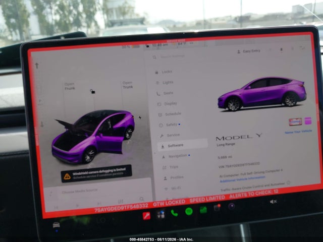 2026 Tesla Model Y Premium Rear-wheel Drive/rear-wheel Drive მანქანა იყიდება აუქციონზე, vin: 7SAYGDED9TF548332, აუქციონის ნომერი: 45842753