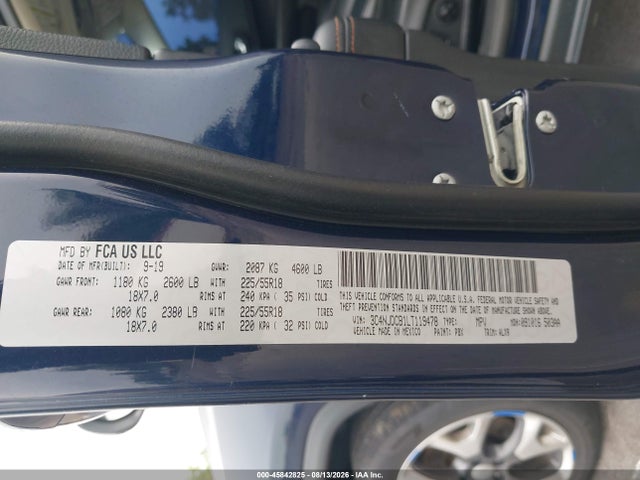 Продаж на аукціоні авто 2020 Jeep Compass Limited 4x4, vin: 3C4NJDCB1LT119478, номер лоту: 45842825