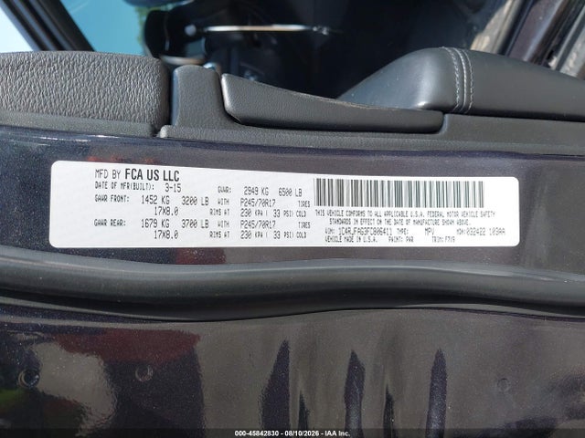 Продаж на аукціоні авто 2015 Jeep Grand Cherokee Laredo, vin: 1C4RJFAG3FC806411, номер лоту: 45842830