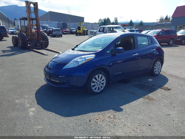 2017 Nissan Leaf S მანქანა იყიდება აუქციონზე, vin: 1N4BZ0CP8HC309738, აუქციონის ნომერი: 45842917