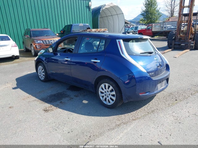 2017 Nissan Leaf S მანქანა იყიდება აუქციონზე, vin: 1N4BZ0CP8HC309738, აუქციონის ნომერი: 45842917