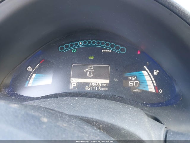 2017 Nissan Leaf S მანქანა იყიდება აუქციონზე, vin: 1N4BZ0CP8HC309738, აუქციონის ნომერი: 45842917