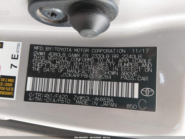 JTDKARFP8H3058284 Toyota Prius Prime Plus