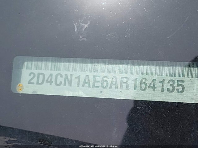 Aukcja sprzedaży 2010 Dodge Grand Caravan C/v, vin: 2D4CN1AE6AR164135, numer aukcji: 45842952