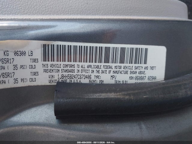 Продаж на аукціоні авто 2007 Jeep Commander Limited, vin: 1J8HH58247C673406, номер лоту: 45843055
