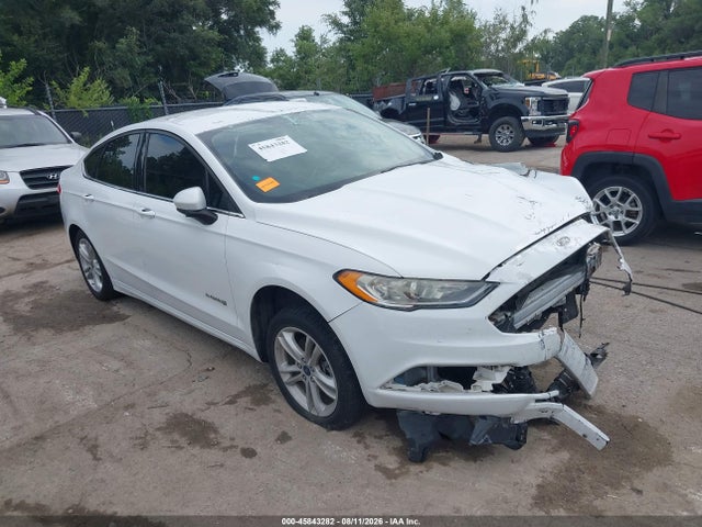 45843282 :رقم المزاد ، 3FA6P0UU4JR101035 vin ، 2018 Ford Fusion Hybrid S مزاد بيع