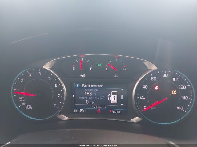45843327 :رقم المزاد ، 3GNAXKEV2KS593248 vin ، 2019 Chevrolet Equinox Lt مزاد بيع