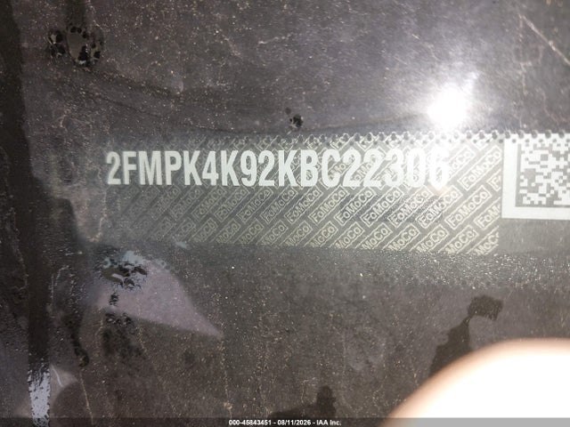 45843451 :رقم المزاد ، 2FMPK4K92KBC22306 vin ، 2019 Ford Edge Titanium مزاد بيع