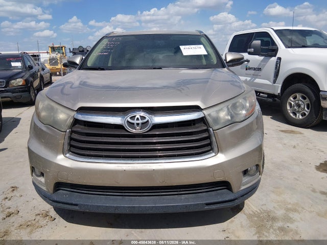 45843638 :رقم المزاد ، 5TDYKRFH8FS091619 vin ، 2015 Toyota Highlander Limited V6 مزاد بيع