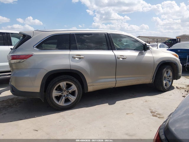 45843638 :رقم المزاد ، 5TDYKRFH8FS091619 vin ، 2015 Toyota Highlander Limited V6 مزاد بيع