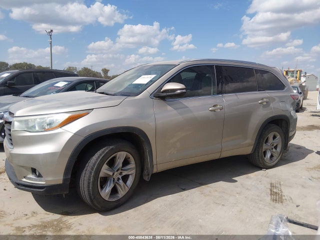 45843638 :رقم المزاد ، 5TDYKRFH8FS091619 vin ، 2015 Toyota Highlander Limited V6 مزاد بيع
