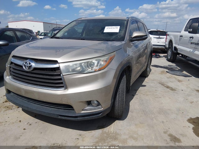 45843638 :رقم المزاد ، 5TDYKRFH8FS091619 vin ، 2015 Toyota Highlander Limited V6 مزاد بيع