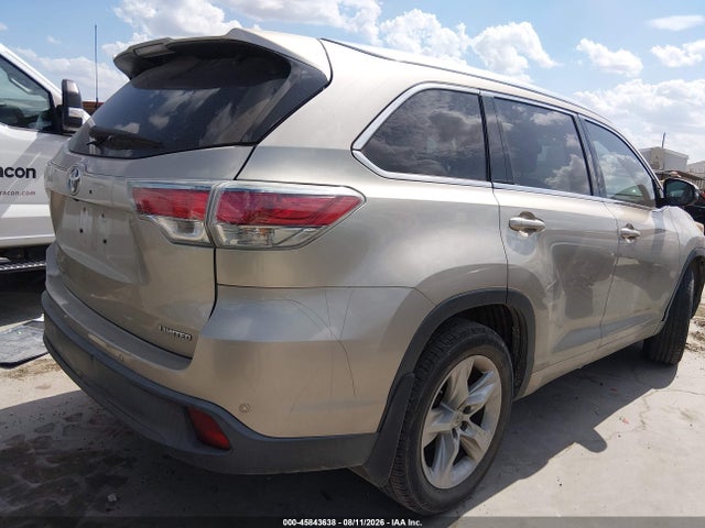 45843638 :رقم المزاد ، 5TDYKRFH8FS091619 vin ، 2015 Toyota Highlander Limited V6 مزاد بيع
