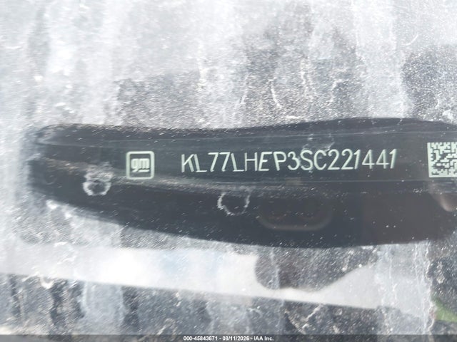 2025 Chevrolet Trax Fwd Lt მანქანა იყიდება აუქციონზე, vin: KL77LHEP3SC221441, აუქციონის ნომერი: 45843671