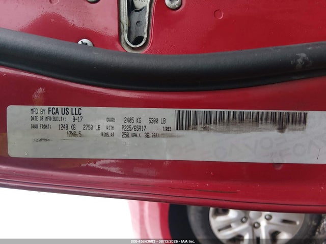 45843683 :رقم المزاد ، 3C4PDCAB3JT141282 vin ، 2018 Dodge Journey Se مزاد بيع