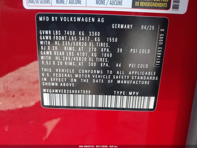 Volkswagen Id. Buzz Pro S 2025 WVGAWVEB3SH047999 Image 9