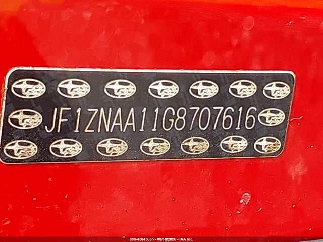 Aukcja sprzedaży 2016 Scion Fr-s, vin: JF1ZNAA11G8707616, numer aukcji: 45843865