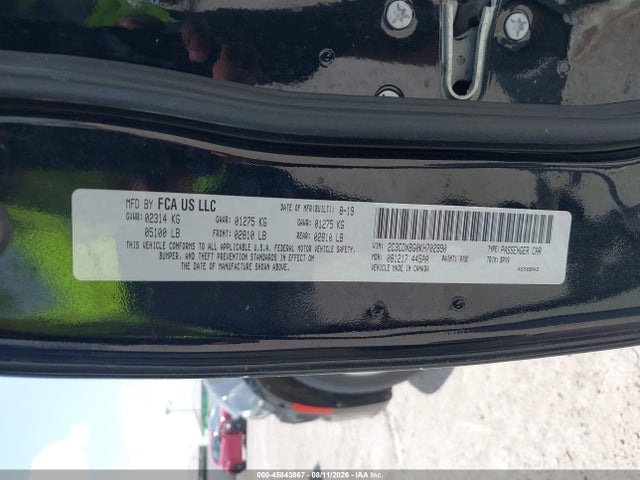 Aukcja sprzedaży 2019 Dodge Charger Sxt Rwd, vin: 2C3CDXBG0KH702990, numer aukcji: 45843867
