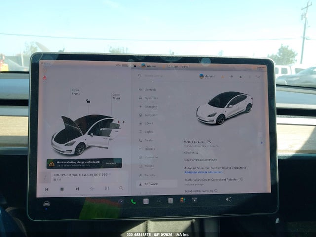 Продажа на аукционе авто 2021 Tesla Model 3 Standard Range Plus Rear-wheel Drive, vin: 5YJ3E1EA6MF873863, номер лота: 45843875
