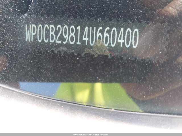 Aukcja sprzedaży 2004 Porsche Boxster S/s Special Edition, vin: WP0CB29814U660400, numer aukcji: 45843887