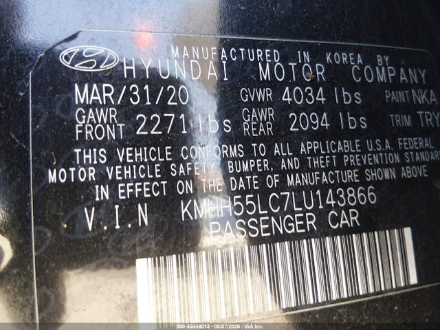 KMHH55LC7LU143866 Hyundai Elantra Gt N Line