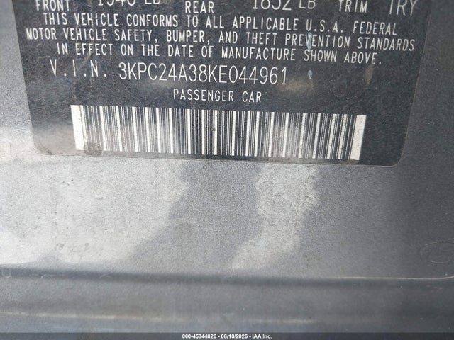 Hyundai ACCENT SE 2019 3KPC24A38KE044961 Image 9