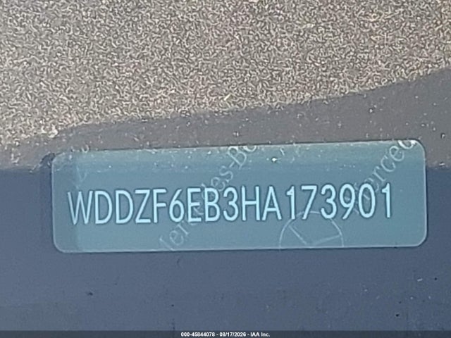 45844078 :رقم المزاد ، WDDZF6EB3HA173901 vin ، 2017 Mercedes-benz Amg E 43 4matic مزاد بيع