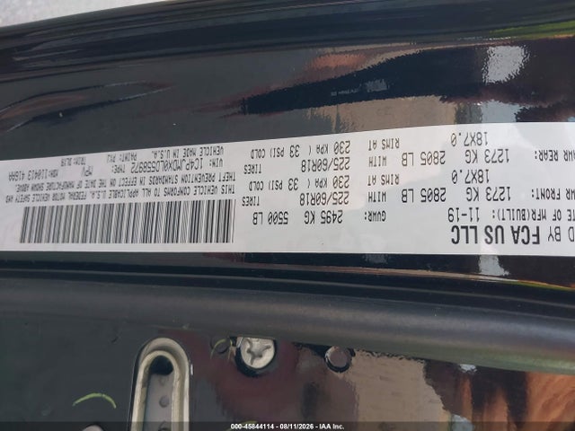 45844114 :رقم المزاد ، 1C4PJMDX0LD558972 vin ، 2020 Jeep Cherokee Limited 4x4 مزاد بيع