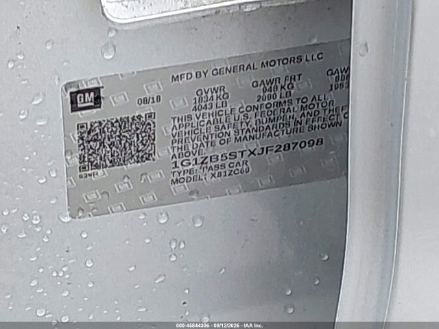 45844306 :رقم المزاد ، 1G1ZB5STXJF287098 vin ، 2018 Chevrolet Malibu 1ls مزاد بيع