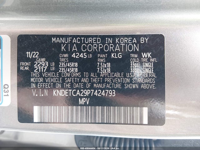 KIA Seltos Sx Turbo 2023 KNDETCA29P7424793 Image 9
