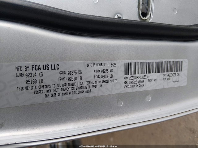 Aukcja sprzedaży 2020 Dodge Charger Sxt Rwd, vin: 2C3CDXBG4LH156101, numer aukcji: 45844449