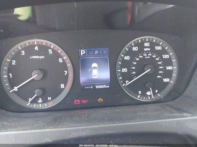 2017 Hyundai Sonata Eco მანქანა იყიდება აუქციონზე, vin: 5NPE24AA9HH529315, აუქციონის ნომერი: 45844783