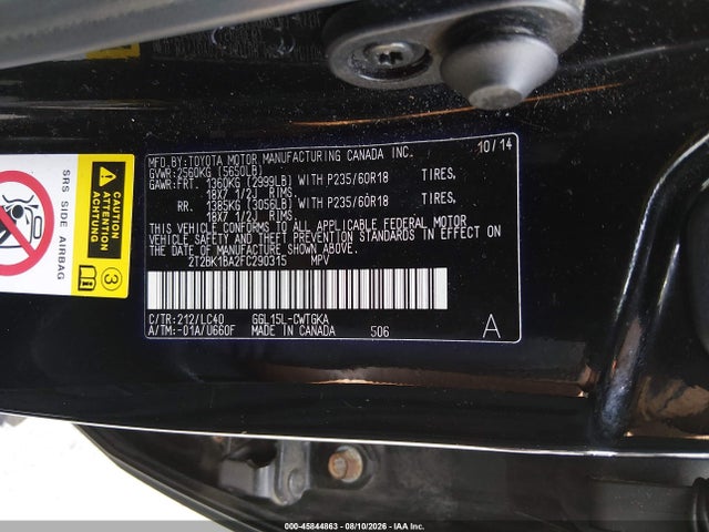 2015 Lexus Rx 350 მანქანა იყიდება აუქციონზე, vin: 2T2BK1BA2FC290315, აუქციონის ნომერი: 45844863