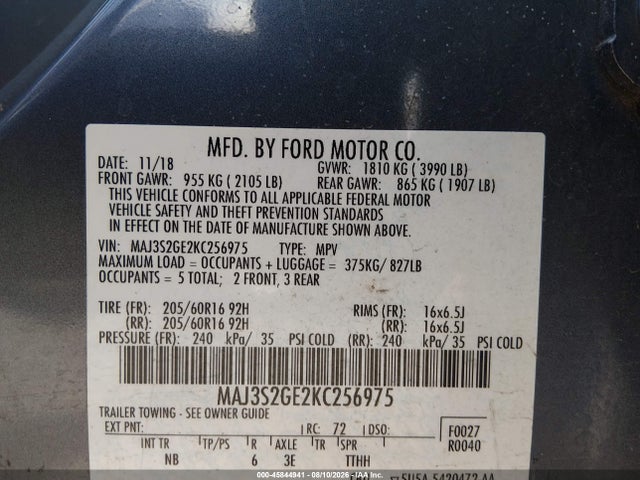 Ford Ecosport Se 2019 MAJ3S2GE2KC256975 Image 9
