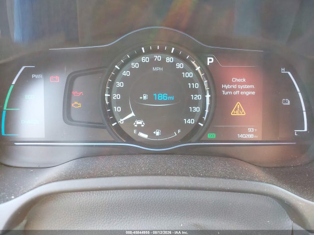2019 Hyundai Ioniq Hybrid Sel მანქანა იყიდება აუქციონზე, vin: KMHC75LC8KU134810, აუქციონის ნომერი: 45844955