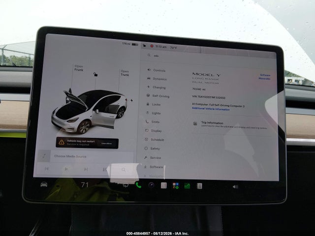 Продаж на аукціоні авто 2022 Tesla Model Y Long Range Dual Motor All-wheel Drive, vin: 7SAYGDEE1NF332650, номер лоту: 45844957