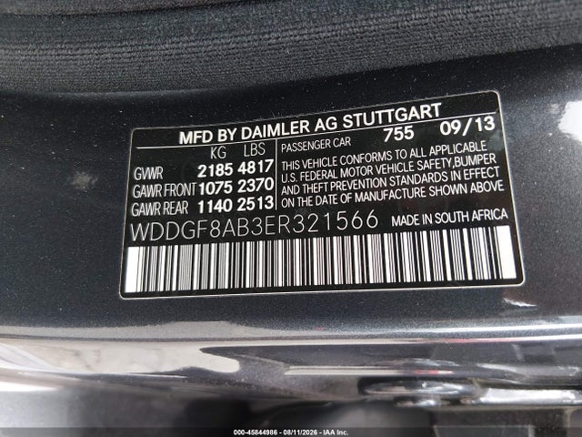 Продаж на аукціоні авто 2014 Mercedes-benz C 300 Sport 4matic, vin: WDDGF8AB3ER321566, номер лоту: 45844986