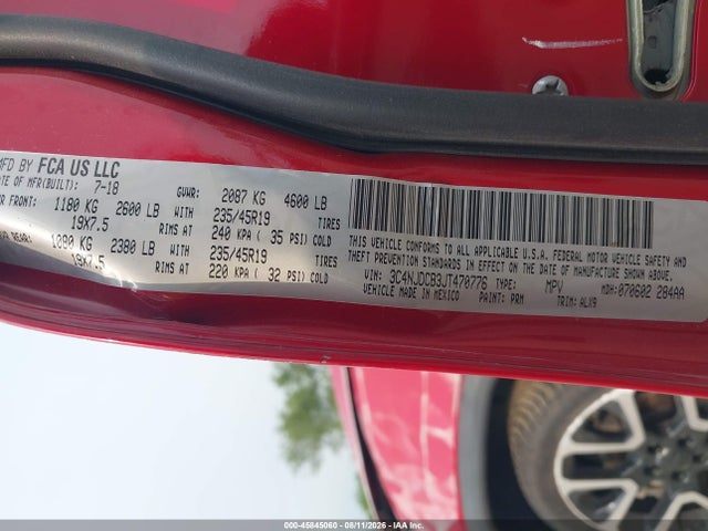 Aukcja sprzedaży 2018 Jeep Compass Limited 4x4, vin: 3C4NJDCB3JT470776, numer aukcji: 45845060
