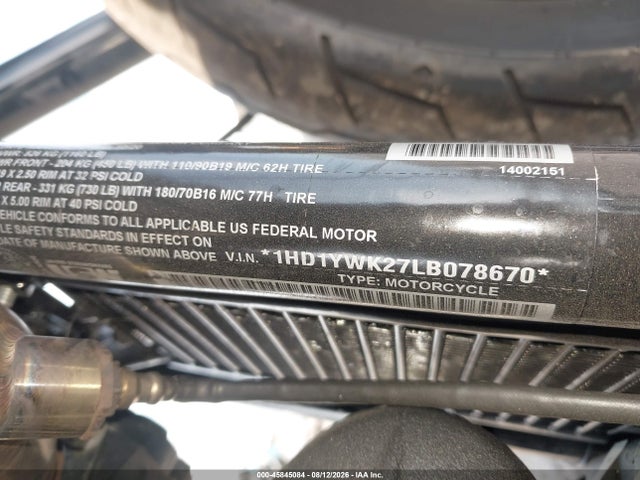 2020 Harley-davidson Fxlrs მანქანა იყიდება აუქციონზე, vin: 1HD1YWK27LB078670, აუქციონის ნომერი: 45845084