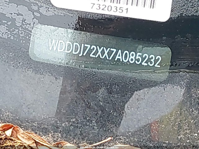 45845119 :رقم المزاد ، WDDDJ72XX7A085232 vin ، 2007 Mercedes-benz Cls 550 مزاد بيع