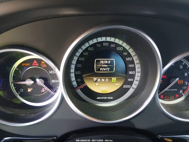 45845128 :رقم المزاد ، WDDLJ7EB2CA040856 vin ، 2012 Mercedes-benz Cls 63 Amg مزاد بيع