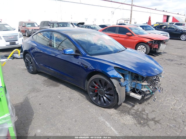 45845209 :رقم المزاد ، 5YJ3E1EC6MF914137 vin ، 2021 Tesla Model 3 Performance Dual Motor All-wheel Drive مزاد بيع