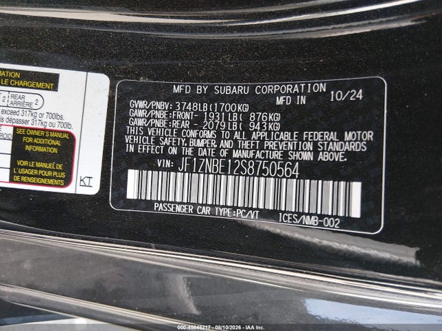Toyota Gr86 Premium 2025 JF1ZNBE12S8750564 Image 9
