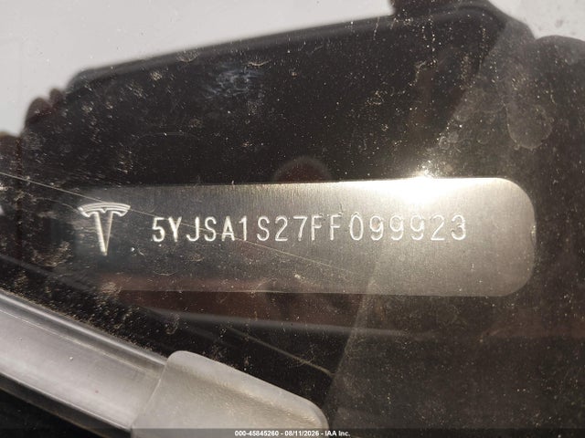 Aukcja sprzedaży 2015 Tesla Model S, vin: 5YJSA1S27FF099923, numer aukcji: 45845260