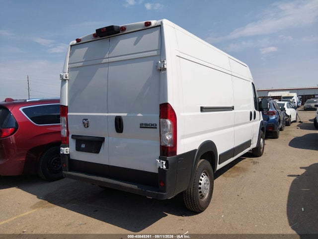 45845361 :رقم المزاد ، 3C6LRVDG9SE506872 vin ، 2025 Ram Promaster 2500 Tradesman High Roof 159 Wb W/pass Seat مزاد بيع