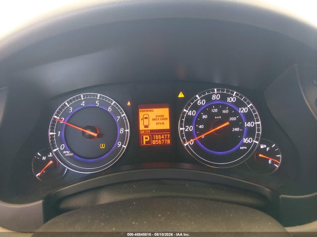 45845510 :رقم المزاد ، JN1AJ0HRXAM750989 vin ، 2010 Infiniti Ex35 Journey مزاد بيع