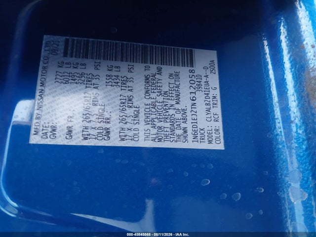 Nissan Frontier Sv 4x2 2026 1N6ED1EJ2TN612058 Image 9